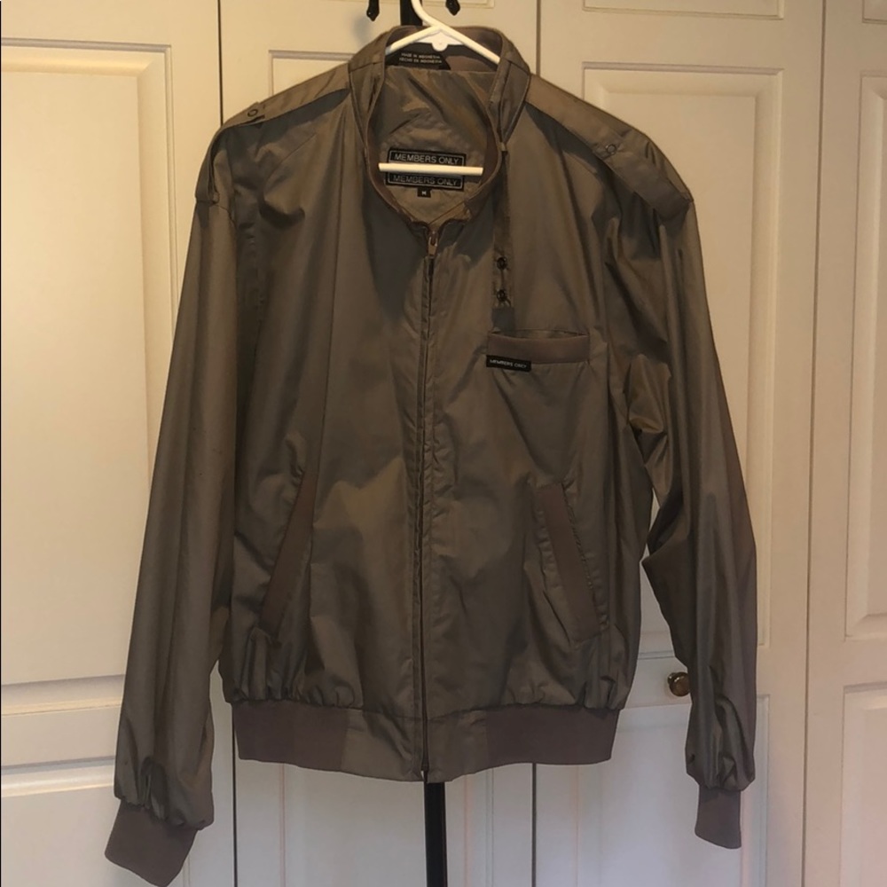 Brown Members Only Jacket